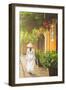 Woman Wearing Ao Dai Dress Walking Along Street, Hoi An, Quang Ham, Vietnam-Ian Trower-Framed Photographic Print