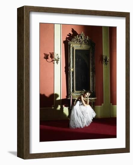 Woman Wearing Ballerina Dress-Hans Neleman-Framed Photographic Print