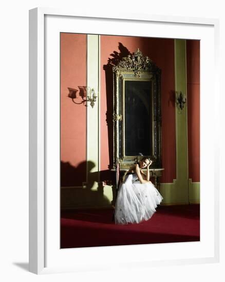 Woman Wearing Ballerina Dress-Hans Neleman-Framed Photographic Print