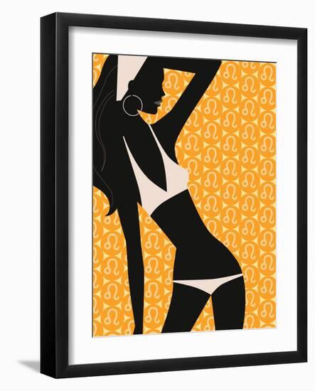 Woman Wearing Bikini-null-Framed Giclee Print