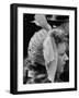 Woman Wearing Bird Decoration in Hair at Dwight D. Eisenhower's Inauguration-Cornell Capa-Framed Photographic Print