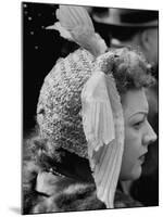 Woman Wearing Bird Decoration in Hair at Dwight D. Eisenhower's Inauguration-Cornell Capa-Mounted Photographic Print