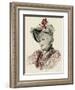 Woman Wearing Bonnet 1896-null-Framed Art Print