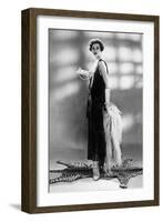 Woman Wearing Chanel Dress, 1928-null-Framed Photo