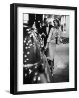 Woman Wearing Daridow Copy of Chanel Evening Suit-Gordon Parks-Framed Photographic Print