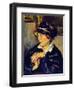 Woman Wearing Dark Hat, 1917-Anton Faistauer-Framed Giclee Print