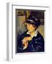 Woman Wearing Dark Hat, 1917-Anton Faistauer-Framed Giclee Print