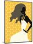 Woman Wearing Dress-null-Mounted Giclee Print