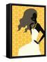 Woman Wearing Dress-null-Framed Stretched Canvas