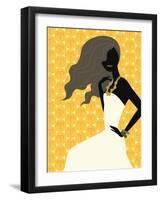 Woman Wearing Dress-null-Framed Giclee Print