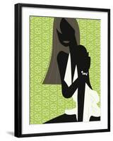 Woman Wearing Dress-null-Framed Giclee Print