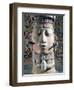 Woman Wearing Earrings and Necklace, Detail from Door, Mexico-null-Framed Giclee Print