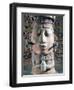 Woman Wearing Earrings and Necklace, Detail from Door, Mexico-null-Framed Giclee Print