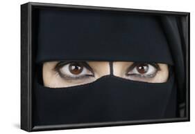 Woman wearing Islamic veil-Godong-Framed Photographic Print