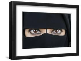 Woman wearing Islamic veil-Godong-Framed Photographic Print