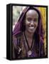 Woman Wearing Maria Theresa Thaler, an Old Silver Coin, at Senbete, Weekly Market, Ethiopia-Nigel Pavitt-Framed Stretched Canvas