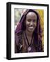 Woman Wearing Maria Theresa Thaler, an Old Silver Coin, at Senbete, Weekly Market, Ethiopia-Nigel Pavitt-Framed Photographic Print