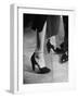 Woman Wearing Rhinestone Strap Dinner Shoes-Nina Leen-Framed Photographic Print