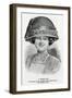 Woman Wearing River Hat-E. Martin-Framed Art Print