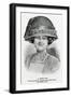 Woman Wearing River Hat-E. Martin-Framed Art Print