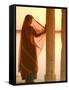 Woman Wearing Sari, Jaisalmer, Rajasthan, India-Doug Pearson-Framed Stretched Canvas