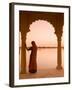 Woman Wearing Sari, Jaisalmer, Rajasthan, India-Doug Pearson-Framed Photographic Print