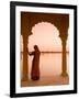 Woman Wearing Sari, Jaisalmer, Rajasthan, India-Doug Pearson-Framed Photographic Print