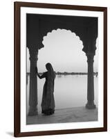 Woman Wearing Sari, Jaisalmer, Rajasthan, India-Doug Pearson-Framed Photographic Print