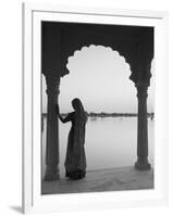 Woman Wearing Sari, Jaisalmer, Rajasthan, India-Doug Pearson-Framed Photographic Print