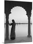 Woman Wearing Sari, Jaisalmer, Rajasthan, India-Doug Pearson-Mounted Photographic Print