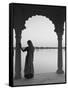 Woman Wearing Sari, Jaisalmer, Rajasthan, India-Doug Pearson-Framed Stretched Canvas