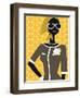 Woman Wearing Scarf and Sunglasses-null-Framed Giclee Print
