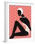 Woman Wearing Swim Cap-null-Framed Giclee Print