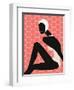 Woman Wearing Swim Cap-null-Framed Giclee Print