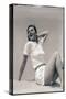 Woman Wearing White Outfit-Bettmann-Stretched Canvas