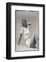 Woman Wearing White Outfit-Bettmann-Framed Photographic Print