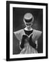 Woman Wearing Wide Shoulder Fashion Look-Nina Leen-Framed Photographic Print