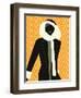 Woman Wearing Winter Coat-null-Framed Giclee Print
