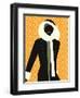 Woman Wearing Winter Coat-null-Framed Giclee Print