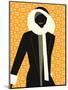 Woman Wearing Winter Coat-null-Mounted Giclee Print