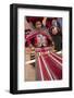 Woman Weaving at Backstrap Loom, Weaving Cooperative, Chinchero, Peru-Merrill Images-Framed Photographic Print