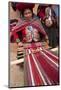 Woman Weaving at Backstrap Loom, Weaving Cooperative, Chinchero, Peru-Merrill Images-Mounted Photographic Print