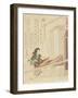 Woman Weaving, Early 19th Century-Yanagawa Shigenobu-Framed Giclee Print