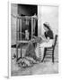 Woman Weaving with Straw on a Hand Loom, Fiesole, Near Florence, Italy, 1936-Donald Mcleish-Framed Giclee Print