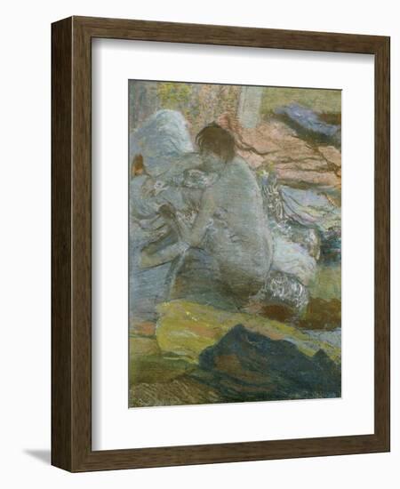 Woman Wiping Her Feet, 1893-Edgar Degas-Framed Giclee Print