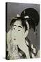 Woman Wiping Sweat, 1798-Kitagawa Utamaro-Stretched Canvas