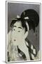 Woman Wiping Sweat, 1798-Kitagawa Utamaro-Mounted Giclee Print