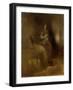 Woman with a Baby in Her Lap, 1890S-Eugene Carriere-Framed Giclee Print