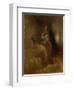 Woman with a Baby in Her Lap, 1890S-Eugene Carriere-Framed Giclee Print