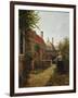 Woman with a Basket of Beans in a Kitchen Garden. Ca. 1660-Pieter de Hooch-Framed Giclee Print